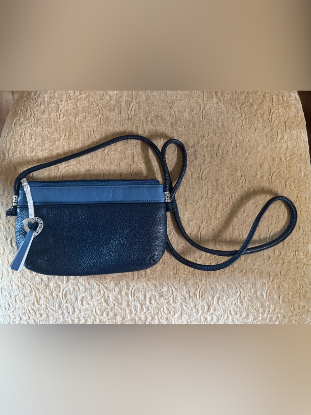 Brighton 💙 Navy Leather Crossbody